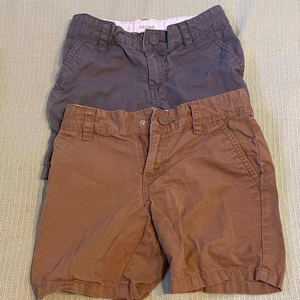 Cat & Jack Kids Brown and Gray Shorts